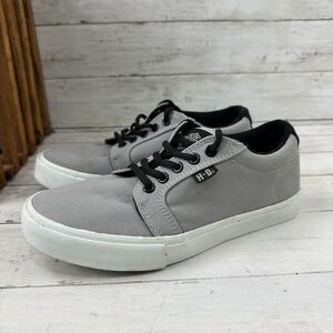 Harley-Davidson Mens 7 Ellis D93448 Gray Canvas Lifestyle Sneakers Shoes